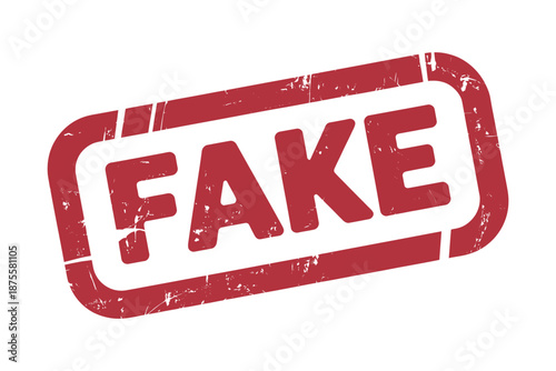 Fake rubber stamp marking vector illustration