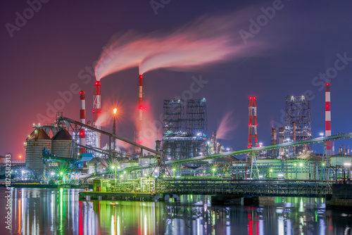 岡山県　倉敷市　水島工場夜景