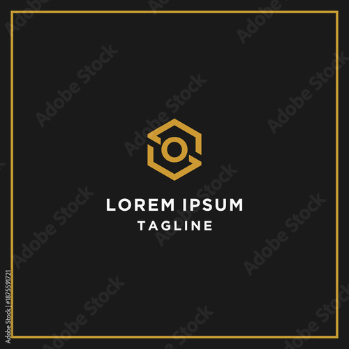 so or os hexagon logo