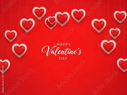 Celebrate love with heart-shaped decorations on valentine's day