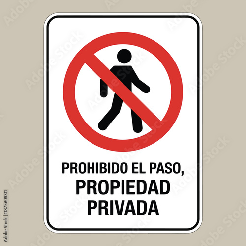 no walking allowed sign on private property