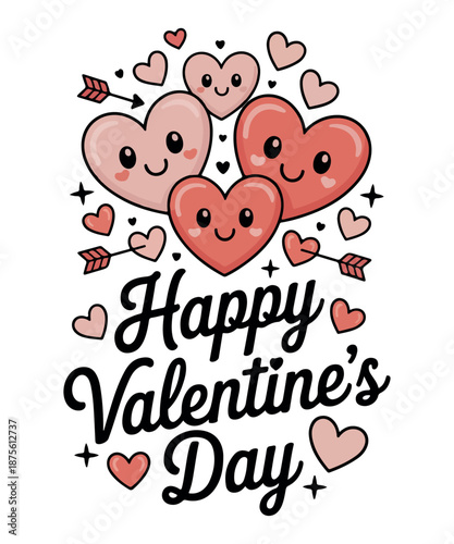 Happy valentine day design