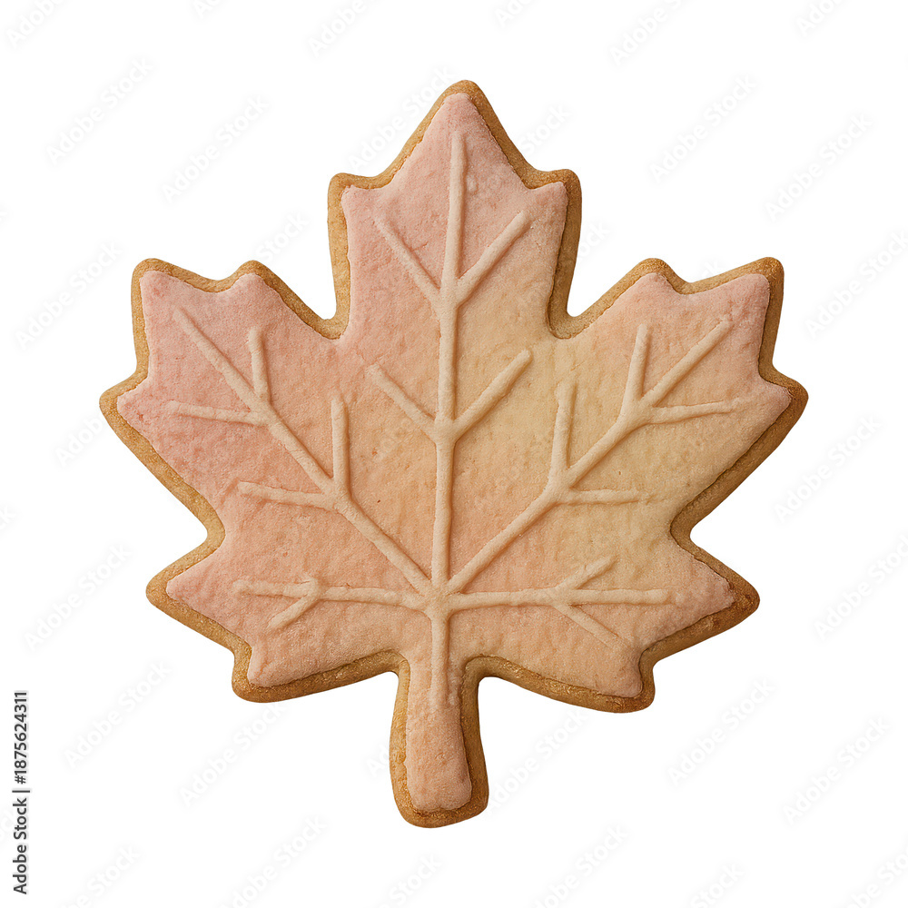 Fototapeta premium PNG Maple leaf cookie design