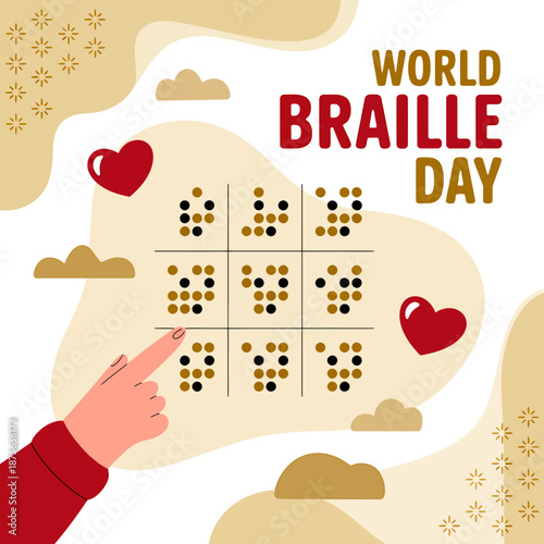 World Braille Day Celebration with Interactive Braille Grid