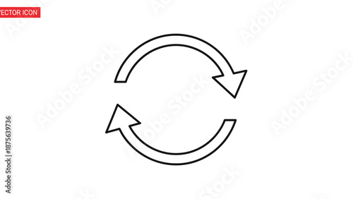 Circular Arrows Indicating Cycle or Refresh.
