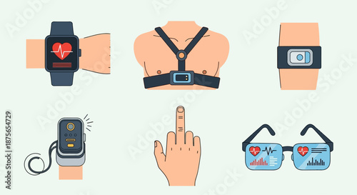 Set of Smart Home Automation and Security System Icons.