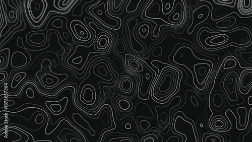 Fractal lines background. Topographic map like abstract backdrop. 