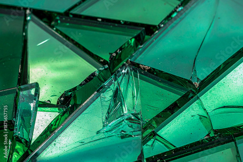green glass wall