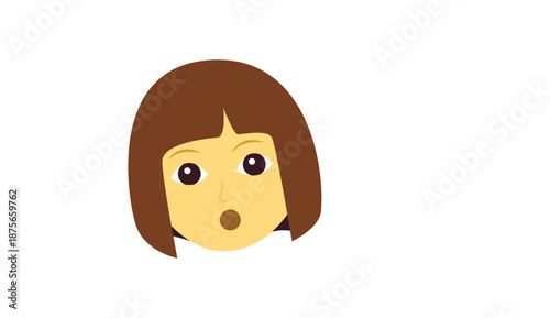 Woman person shrugging shoulders I don't know clueless I don't care funny emoji symbol sign icon vector illustration isolated flat