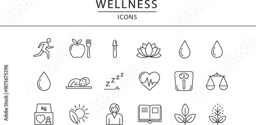 Modern collection of minimalist house line icons, perfect for representing diverse home, property, and real estate concepts in digital interfaces and graphic design