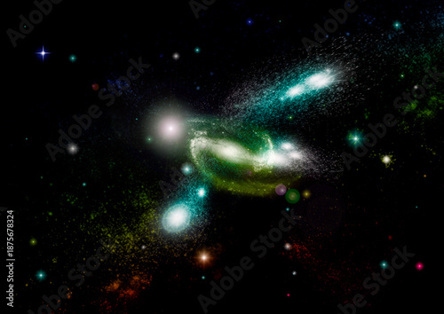 galaxy in a free space.