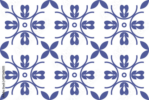 Background and texture flower pattern on ceramic tile