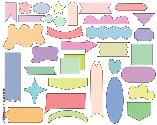 Cute Planner Stickers Set With Hand Drawn Food And Flowers