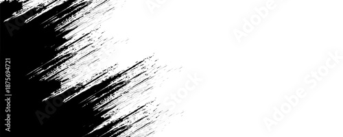 Smooth vector transition from black to white with straight broken lines. Modern vector background for transition from one image to another