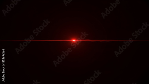 A Cosmic Radiance: A single crimson light illuminates the darkness, representing a beacon of hope, energy, and the vast unknown. 