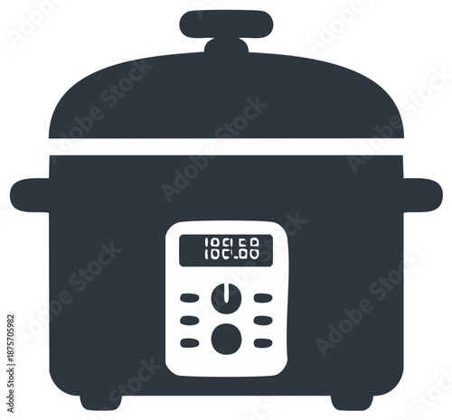 Multicooker Appliance with Display Screen for Food Preparation and Cooking