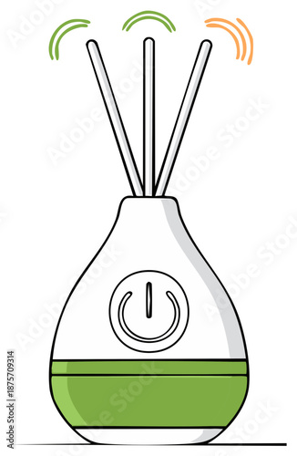 Aroma Diffuser with Essential Oils Vaporizing for Wellness and Fragrance Release