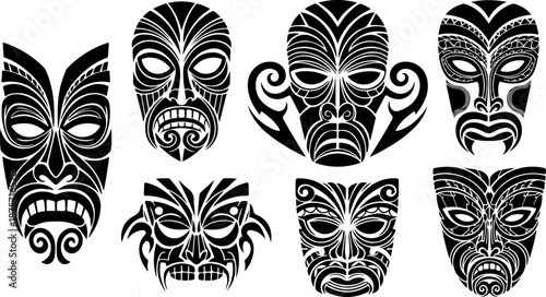 Tribal Tattoo Symbol Collection Set