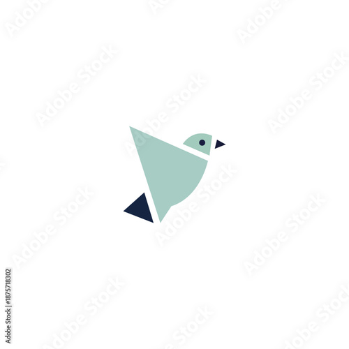 Bird Minimalist and modern vector logo design suitable for business and brands