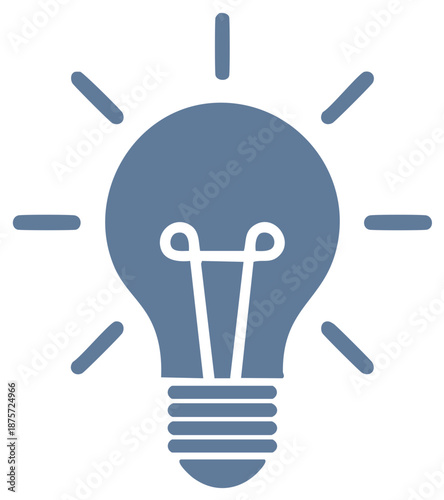 Illustration of a light bulb symbol representing ideas, innovation, and creativity.