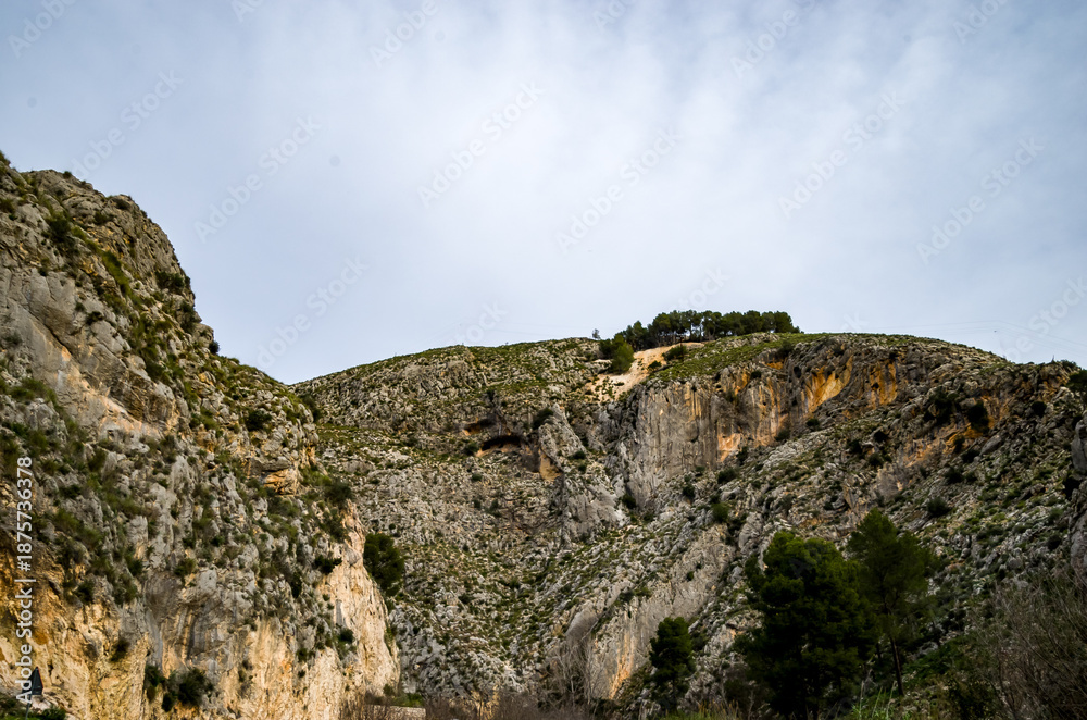 Naklejka premium Ruta de los molinos en Bocairent, Valencia