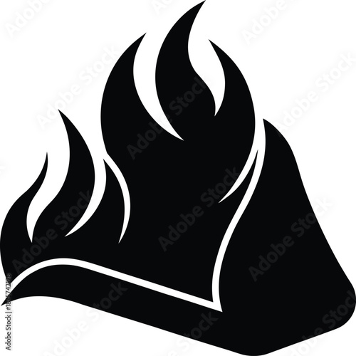 Fire Blanket silhouette vector art Illustration
