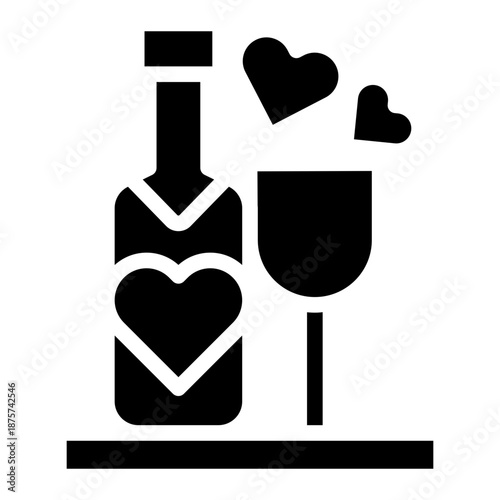 champagne icon vector