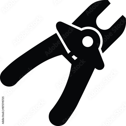 Rebar Cutter silhouette vector art Illustration