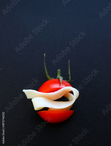 one tomato and one pasta