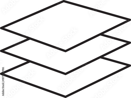 AI System Layer Outline Icon