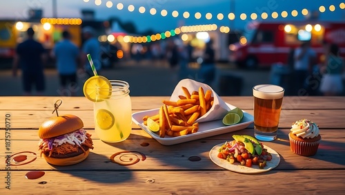 Food and Drinks at Outdoor Event.