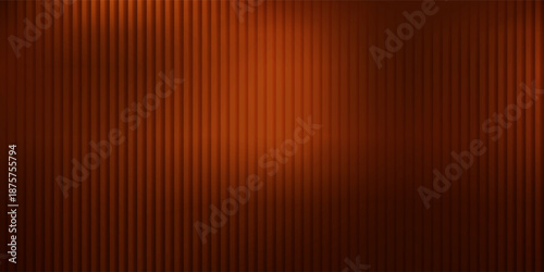 Brown beige orange ribbed glass. Vector ribbed glass texture background. Mesh gradient. acrylic ribbed bath surface.