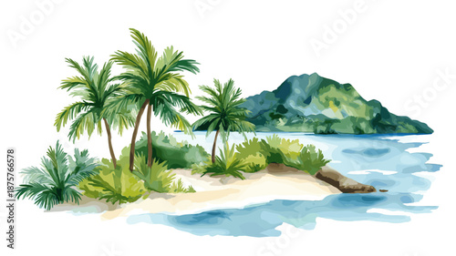 Bonito eco-tourism. Bonito eco-tourism hand drawn watercolor illustration