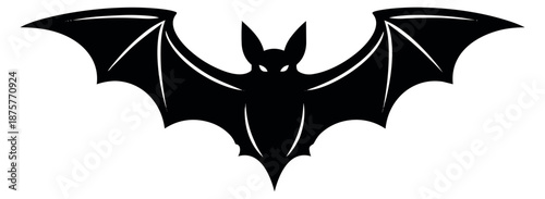 Stylized illustration of a bat depicting a spooky flying creature for halloween