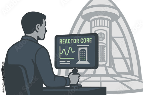 Monitoring nuclear reactor core in control room with advanced technology