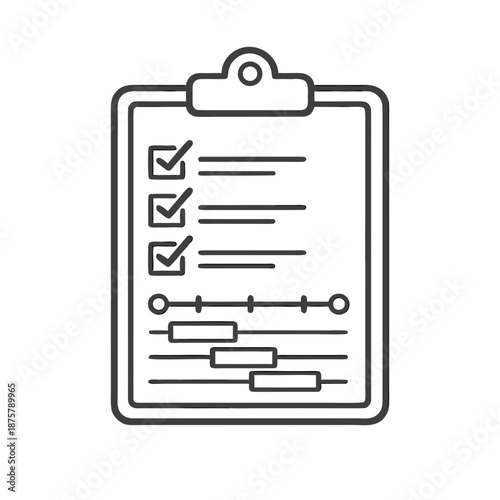 Task Checklist and Project Planning Icon