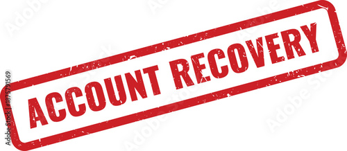 Red account recovery stamp for user guidance