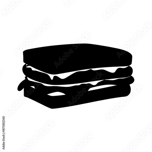 Illustration of a delicious sandwich, perfect for lunch, dinner, or a quick snack recipe idea