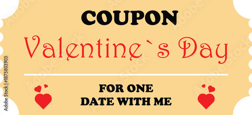 Retro Valentine’s Day Admit One Ticket Design