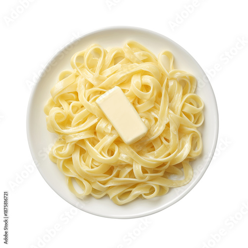 Simple and delicious buttered pasta, a classic comfort food dish ready to enjoy