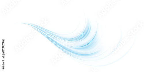 cool airflow effect with light blue waves and dynamic motion, representing fresh wind, filtration, and purification. Perfect for air conditioners, ventilation, speed, and futuristic design concepts.
