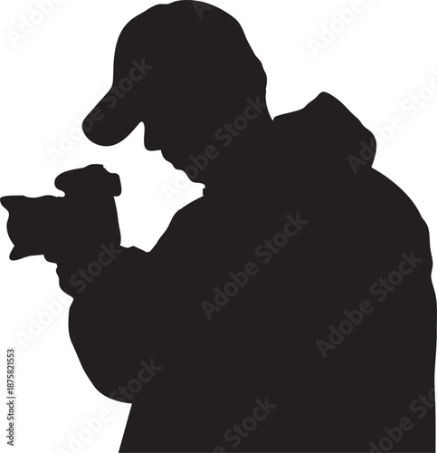 Cameraman Shooting Video Silhouette