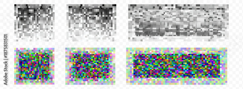 Checkered patterns hide text, image, or other prohibited privacy content. 