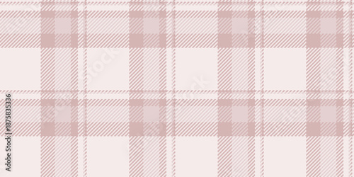Tracery textile seamless fabric, softness texture plaid background. Postcard tartan pattern vector check in light and linen colors.
