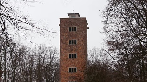 the alheimer tower near rotenburg germany 4k 25fps video