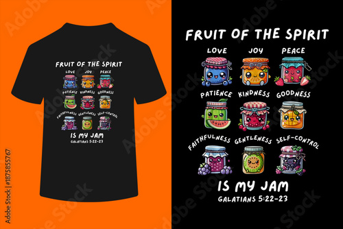 Fruits Of The Spirit Is My Jam Christian Jesus Bible Verse T-Shirt
