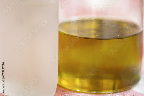  extra virgin olive oil in glass bottle