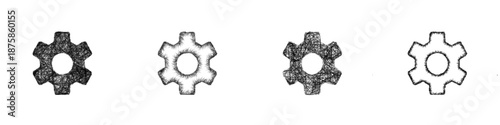 Sketch settings icon design set