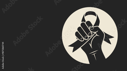 Hands tying a bow tie Vector