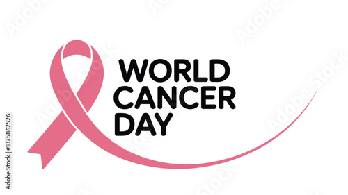 Celebrate world cancer day Vector